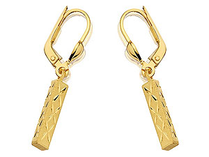 Unbranded 9ct-Gold-Triple-Star-Earrings--25mm-drop-071111