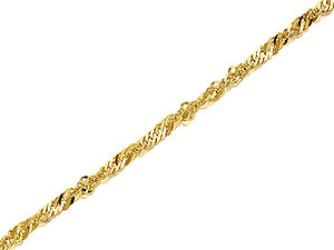 Unbranded 9ct-Gold-Twisted-Link-Singapore-Chain--16-189639