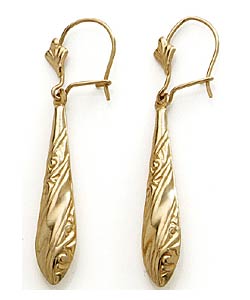 9ct Gold Victorian Style Bomb Drops