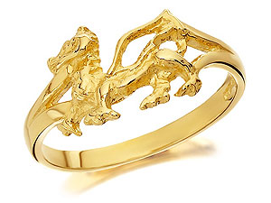 Unbranded 9ct-Gold-Welsh-Dragon-Ring-182101