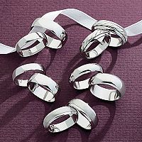 9ct. Heavyweight White Gold Wedding Ring