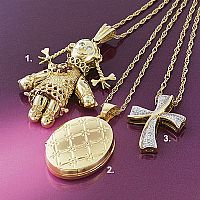 9ct. Large Moveable Ragdoll Pendant