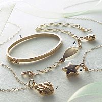 9ct. My Little Star CZ Charm ID Bracelet