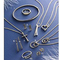 9ct. Real Diamond Diamond Cross Pendant