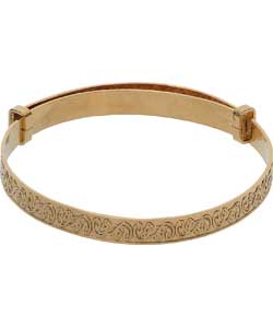 Unbranded 9ct Rolled Gold Childrens Swirls Bangle