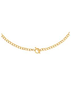 Unbranded 9ct Rolled Gold Parallel Curb T-Bar Chain