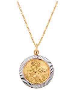 Unbranded 9ct Rolled Gold St Christopher Pendant