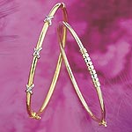 9ct. Three Colour Bangle