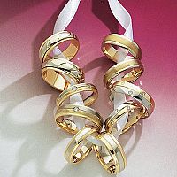 9ct. Two Colour Gold Diamond Set Wedding Ring