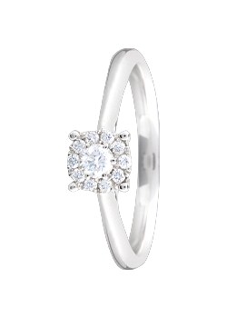 Unbranded 9ct White Gold 0.15ct Diamond Ring