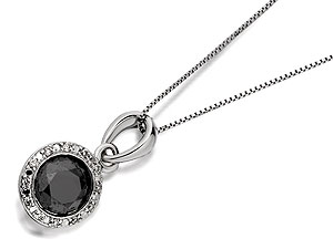 Unbranded 9ct White Gold 1 Carat Night And Day Black And