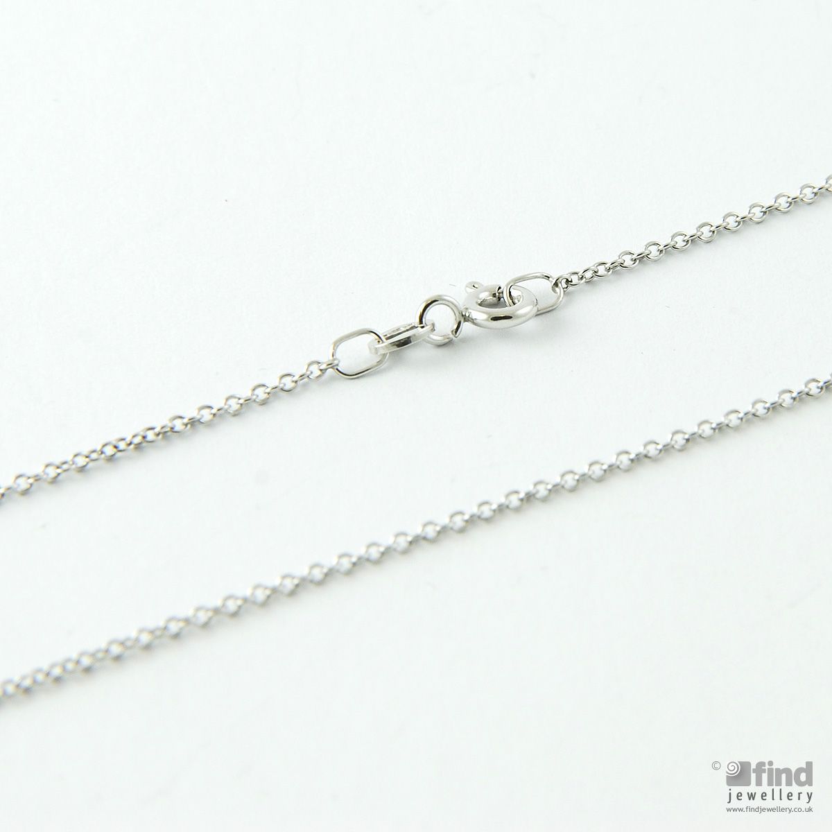 Unbranded 9ct White Gold 16 inch Trace Chain
