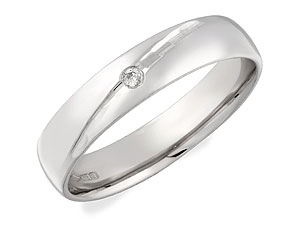 Unbranded 9ct White Gold and Diamond Wedding Ring 182464-Q