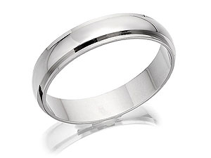 Unbranded 9ct White Gold Brides Wedding Band 182378-P