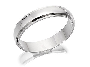 Unbranded 9ct White Gold Brides Wedding Band 182378-Q