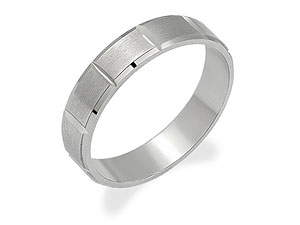 Unbranded 9ct White Gold Brides Wedding Ring 182396-N