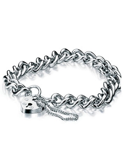 Unbranded 9ct White Gold Charm Bracelet