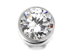 Unbranded 9ct White Gold Cubic Zirconia Solitaire Single