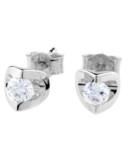 Unbranded 9ct White Gold Diamond earrings