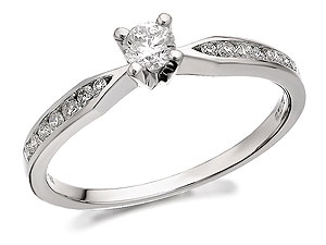 Unbranded 9ct White Gold Diamond Ring 0.25ct - 047740