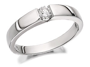 Unbranded 9ct White Gold Diamond Ring 20pts - 047702