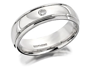 Unbranded 9ct White Gold Diamond-Set Traditional Style