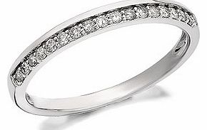 Unbranded 9ct White Gold Diamond Wedding Ring 15pts -