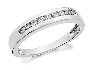 Unbranded 9ct White Gold Diamond Wedding Ring 20pts -