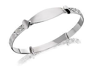 Unbranded 9ct White Gold Expanding Bangle - Child 078487