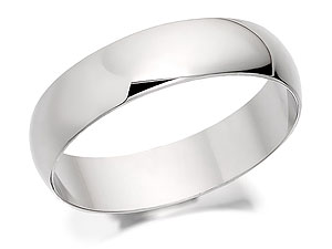 Unbranded 9ct White Gold Grooms Heavy Weight DProfile