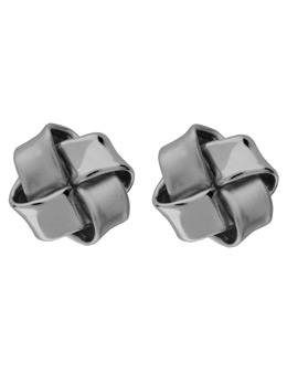 Unbranded 9ct White Gold Knot Stud Earrings 15010110