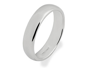 Unbranded 9ct White Gold Plain Brides Wedding Ring 181116-J