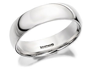 Unbranded 9ct-White-Gold-Plain-Brides-Wedding-Ring--5mm-181117