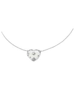 Unbranded 9ct White Gold Scattered Diamond Necklet