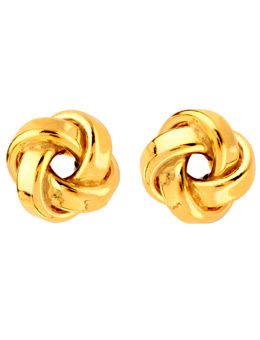 Unbranded 9ct Yellow Gold Polished Knot Earrings 15010112
