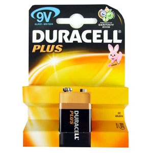 Unbranded 9V (6LR61) Duracell Batteries 1 Pack