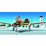 A detailed collector quality diecast replica of the A-10 Warthog U.S.A.F `Peanut Camouflage`. Each A