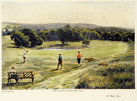 Unbranded A Risky Drive Large Hand Coloured Etching