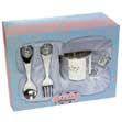 A1 Gifts-Baby Blue Cup Spoon & Fork Gift Set