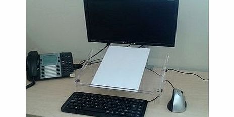 Unbranded A4 Adjustable Perspex Copyholder