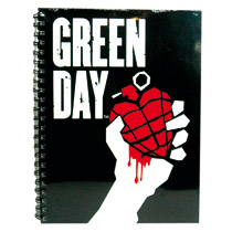 A4 Soft Back Wiro Note book - Green Day
