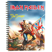 A4 Soft Back Wiro Note book - Iron Maiden