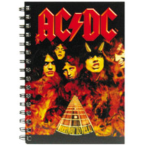 A5 Soft Back Wiro Note book - ACDC