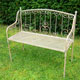 Abbeydore Metal Green Garden Bench