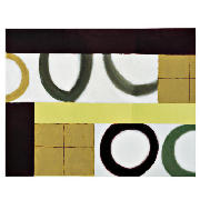 Unbranded Abstract Eco Circles Hand Painted Canvas 70x90cm