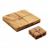 Unbranded Acacia Wood Tablemat Set