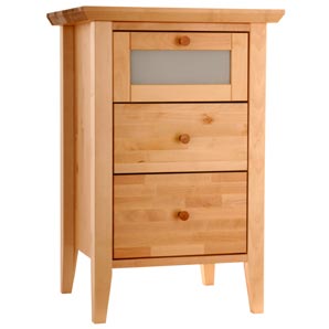 Accent Three Drawer Bedside Chest