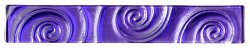 Unbranded Accents Glamour Purple Glass Border