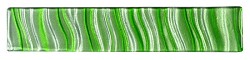 Unbranded Accents Wave Green Glass Border
