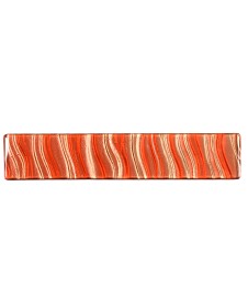 Unbranded Accents Wave Orange Glass Border